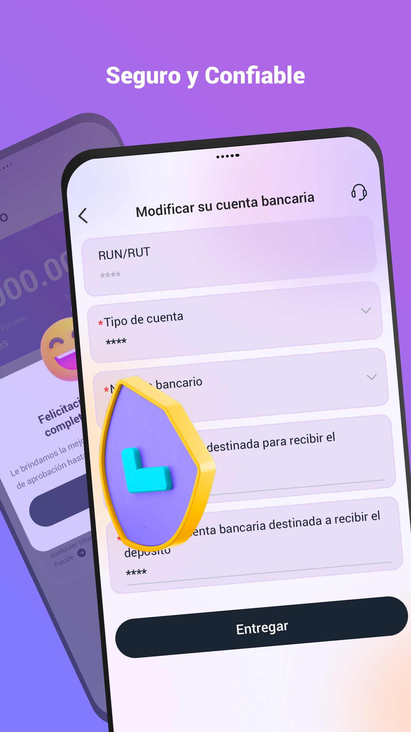 Loan dinero-Money Pro bank account update, marked secure and reliable